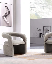 Manhattan Comfort Corvette 2-Piece Velvet Upholstered Lounge Chairs