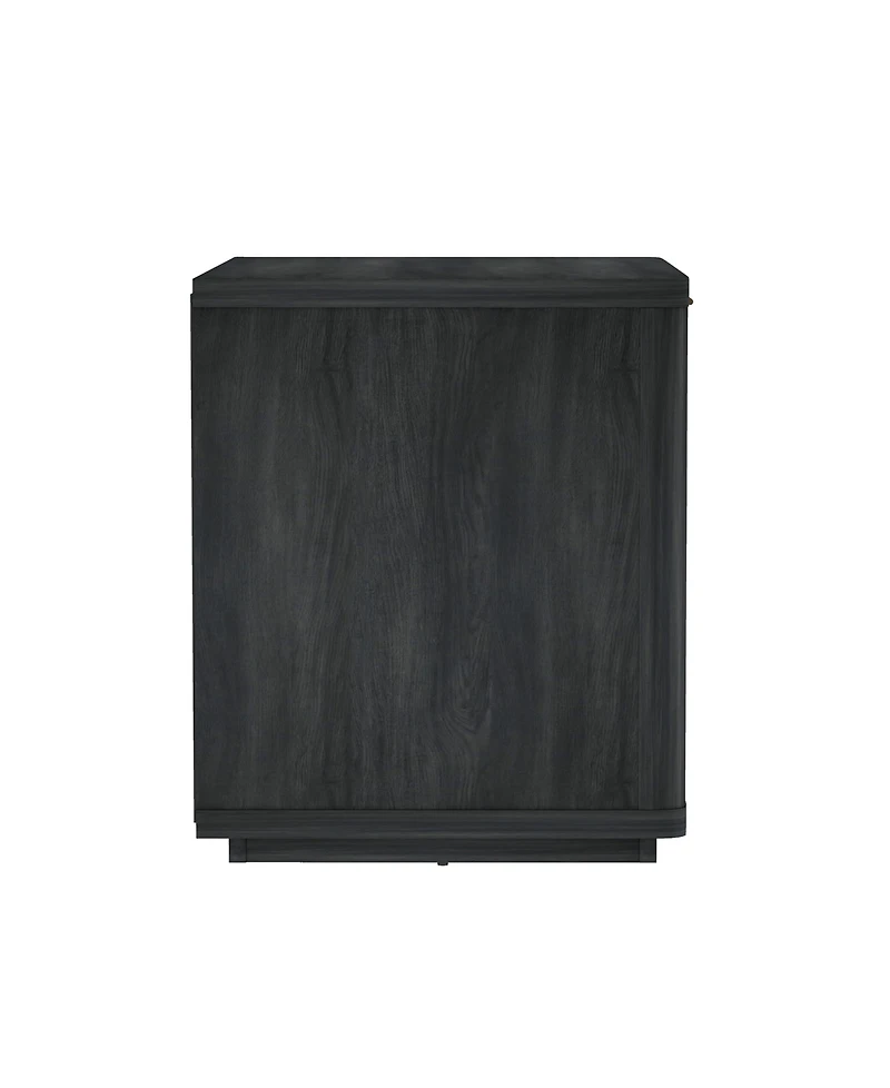Manhattan Comfort Evelyn 2-Piece 32" Modern 1-Drawer Nightstands