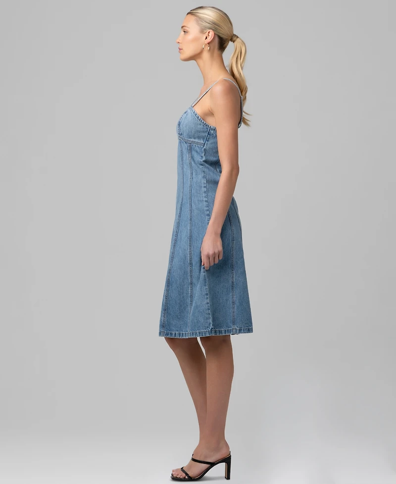 Blank Nyc Women's Sleeveless Denim Midi Dress