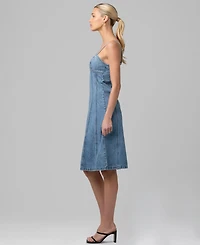Blank Nyc Women's Sleeveless Denim Midi Dress