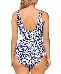 Island Escape Women's Coral Cove Underwire One-Piece Swimsuit, Macy's Exclusive