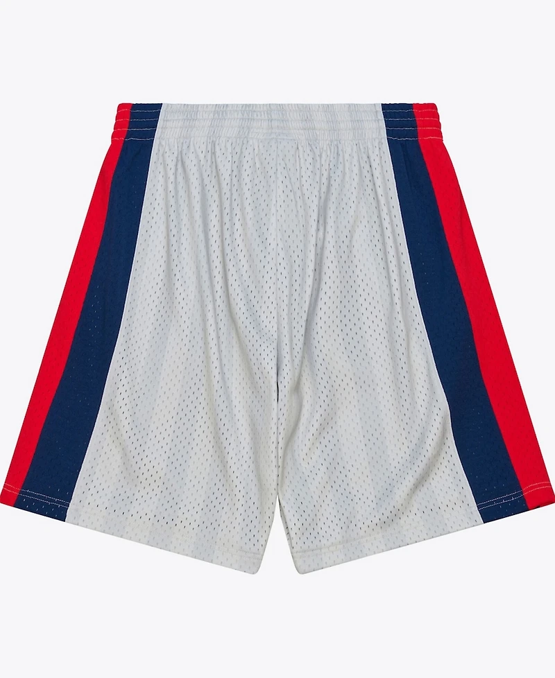 Mitchell & Ness Men's Silver Houston Comets 1997 Court Origins Swingman Shorts