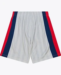 Mitchell & Ness Men's Silver Houston Comets 1997 Court Origins Swingman Shorts