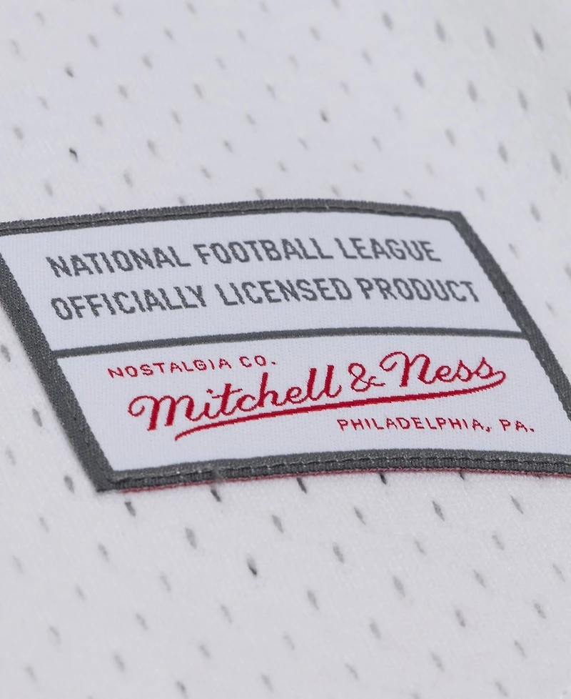 Mitchell & Ness Men's White San Francisco 49ers Monochrome Mesh Full-Button Baseball Jersey