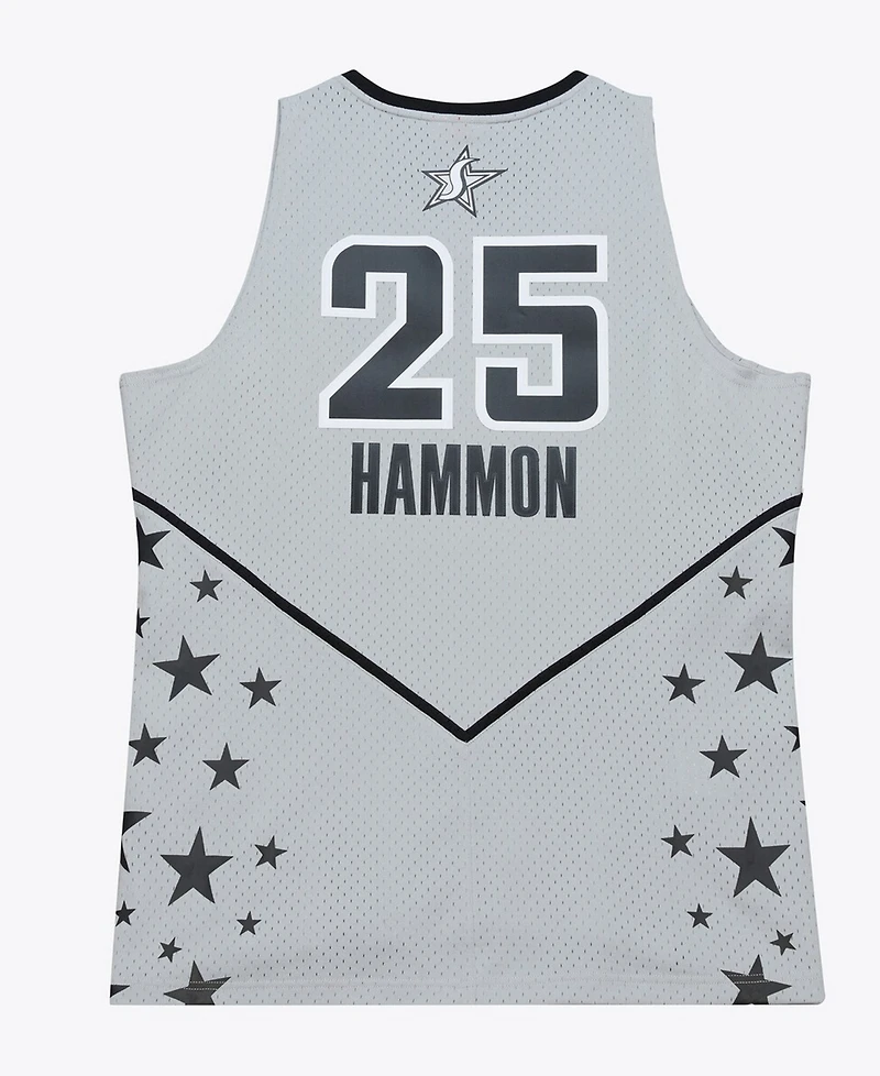 Mitchell & Ness Men's and Women's Becky Hammon Silver San Antonio Stars Court Origins 2007 Swingman Jersey