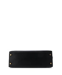 Pre-Owned HERMES Kelly 32 Handbag Black Ardennes with Gold Hardware