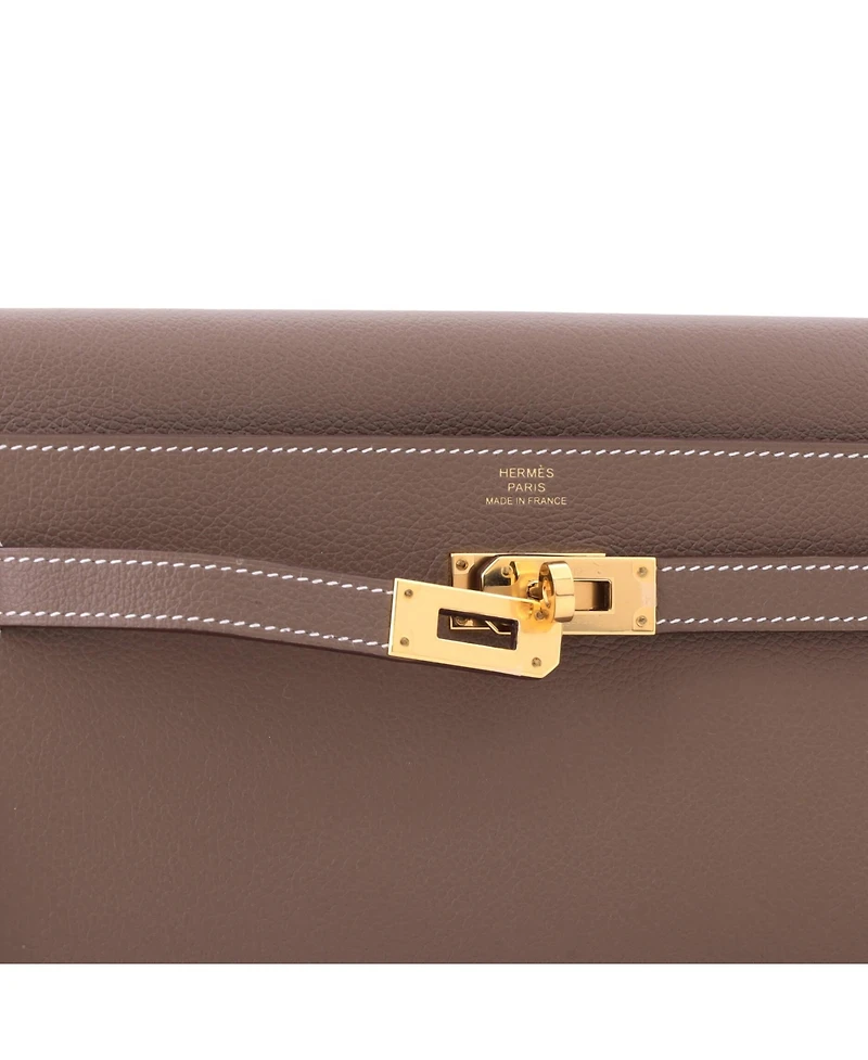 Pre-Owned HERMES Kelly To Go Wallet Evercolor