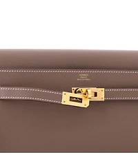 Pre-Owned HERMES Kelly To Go Wallet Evercolor