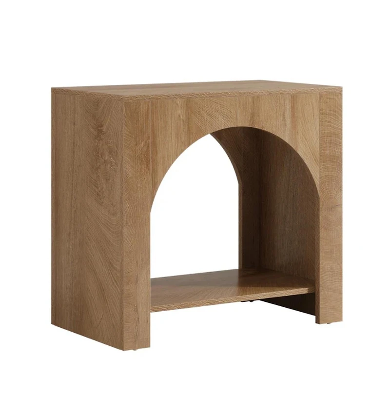 Slickblue 2-Tier End Table with Storage Shelf for Living Room