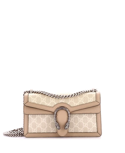 Pre-Owned Gucci Small Dionysus Bag Gg Coated Canvas with Leather