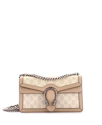 Pre-Owned Gucci Small Dionysus Bag Gg Coated Canvas with Leather