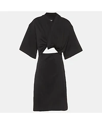 Pre-Owned Jacquemus Women's Cotton Twisted The Bahia T-Shirt Dress