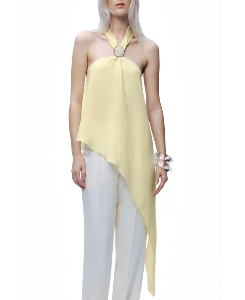Nocturne Women's Sleeveless Halter Blouse