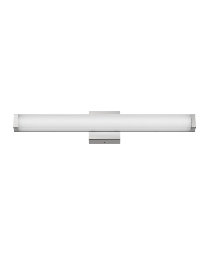 Busdays 25 Inch Brushed Nickel Square Led Bathroom Vanity Light 14W 6000K Cool Wall Bar Fixture Over Mirror