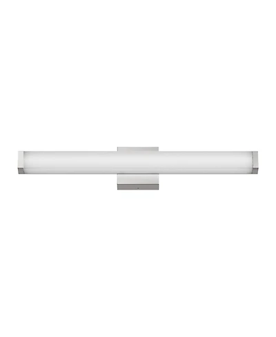 Busdays 25 Inch Brushed Nickel Square Led Bathroom Vanity Light 14W 6000K Cool Wall Bar Fixture Over Mirror