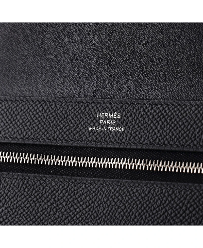 Pre-Owned HERMES Long New H Passant Wallet Leather