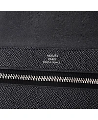 Pre-Owned HERMES Long New H Passant Wallet Leather