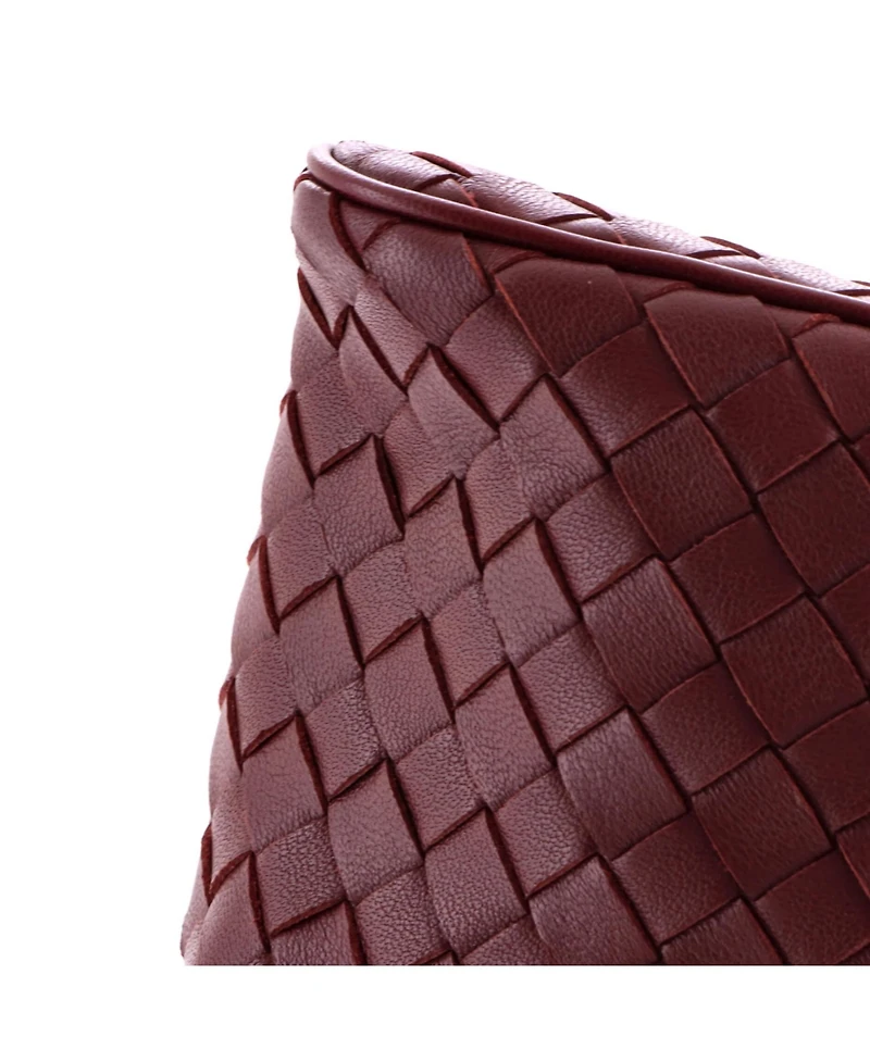 Pre-Owned Bottega Veneta Small Soft Chain Vanity Case Intrecciato Leather