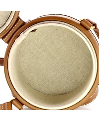 Pre-Owned Celine Small Tambour Bag Triomphe Canvas