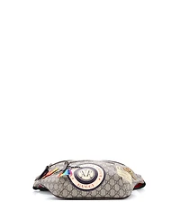 Pre-Owned Gucci Courrier Zip Belt Bag Gg Coated Canvas with Applique