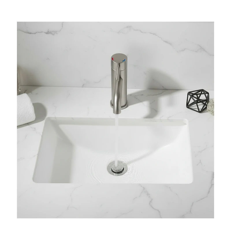 Phying Single Handle Bathroom Faucet Lavatory Faucet Stainless Steel Single Hole-T10