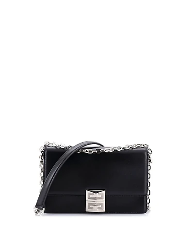 Pre-Owned Givenchy Small 4G Chain Crossbody Bag Leather