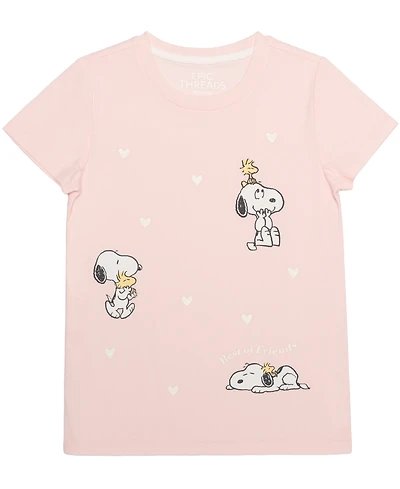 Epic Threads Girls' 7-16 Snoopy Poses Graphic Print T-Shirt, Macy's Exclusive