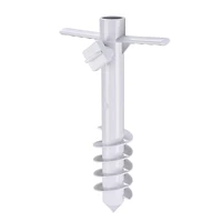 LAGarden 10 beach umbrella sand anchor, windproof spike for sand, grass, camping