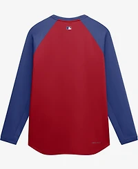 Nike Men's Red Chicago Cubs Authentic Collection Raglan Dri-fit Sweatshirt