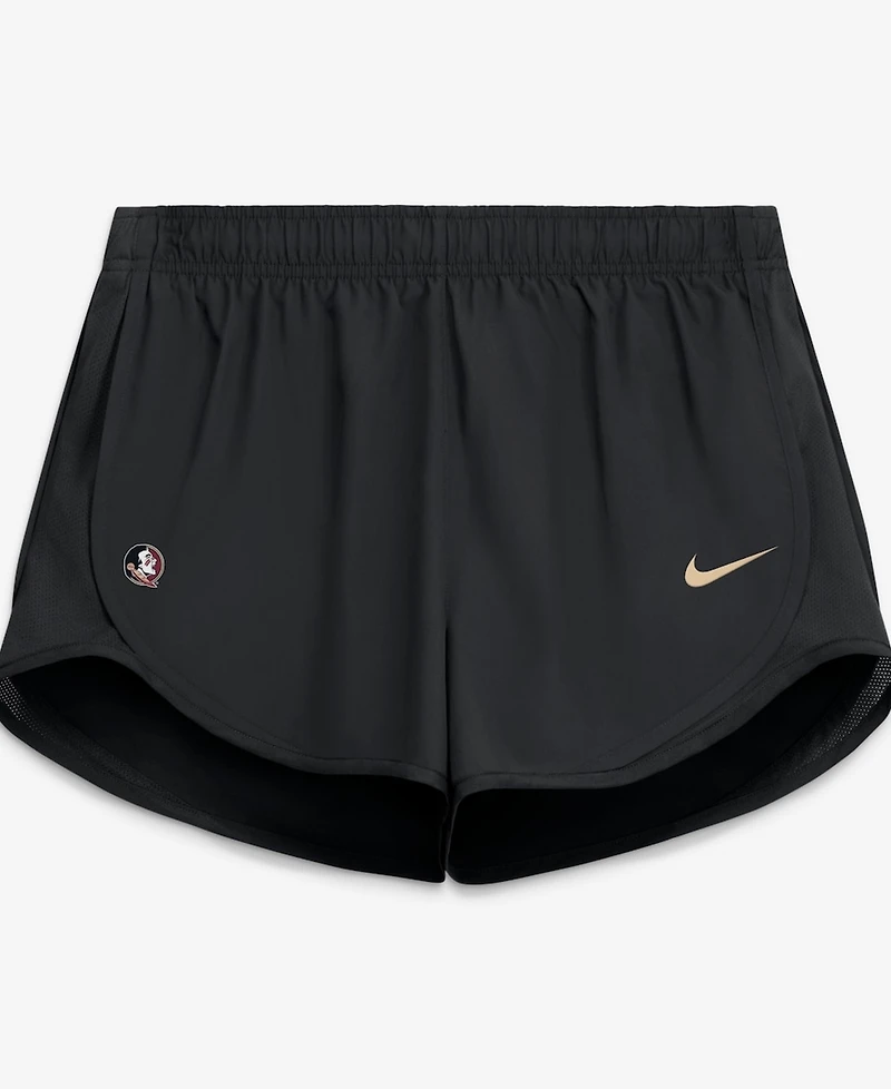 Nike Women's Black Florida State Seminoles Tempo Mid-Rise Dri-fit Shorts