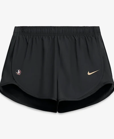 Nike Women's Black Florida State Seminoles Tempo Mid-Rise Dri-fit Shorts