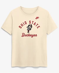 Nike Women's Natural Ohio State Buckeyes Legacy Team Name T-Shirt