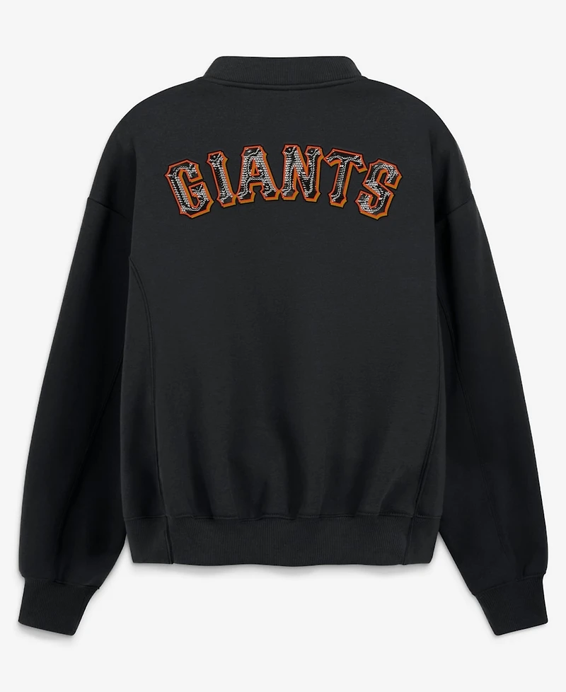 Fanatics Women's Black San Francisco Giants Oversized Rage Against Full-Zip Jacket