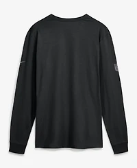 Nike Men's Black Philadelphia Eagles Sideline Bold Arch Star Dri-fit Long Sleeve T-Shirt