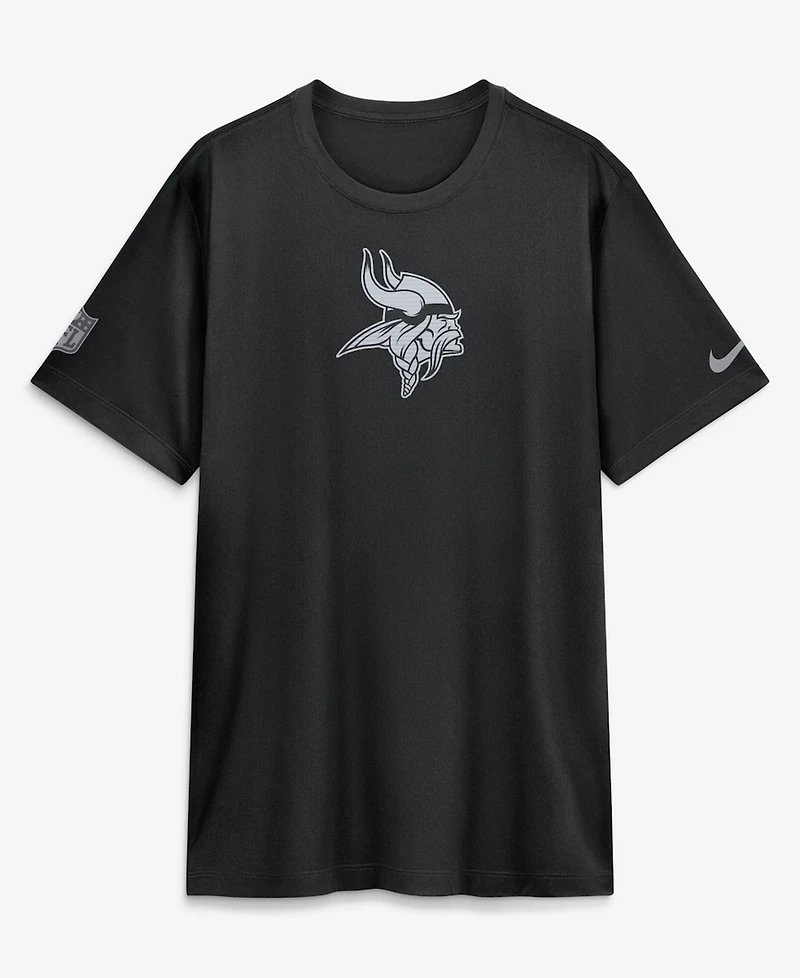 Nike Men's Black Minnesota Vikings Sideline Lead The Charge Legend Dri-fit T-Shirt
