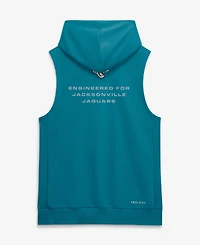Nike Men's Teal Jacksonville Jaguars Sideline Standard Issue Dri-fit Sleeveless Hoodie