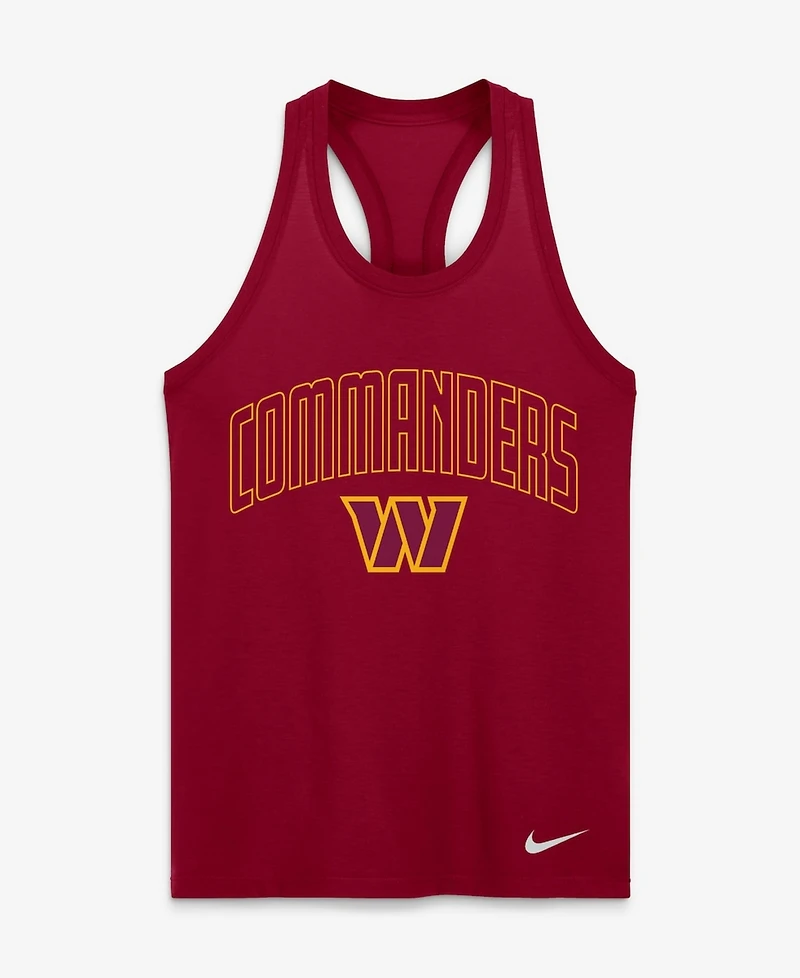 Nike Women's Burgundy Washington Commanders Primetime Tri-Blend Dri-fit Tank Top