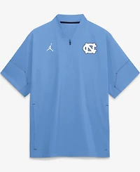 Jordan Men's Carolina Blue North Tar Heels 2026 Sideline Short Sleeve Quarter-Zip Coach Jacket