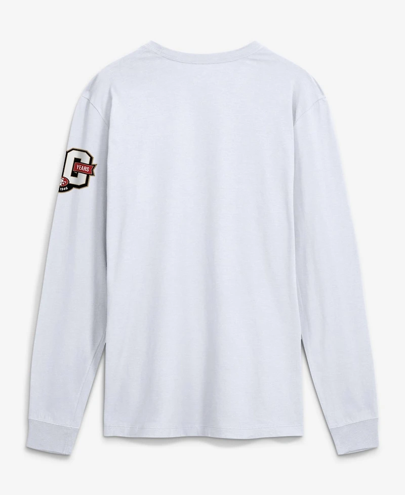 Nike Men's White San Francisco 49ers 80th Anniversary Goal Line Stand Long Sleeve T-Shirt