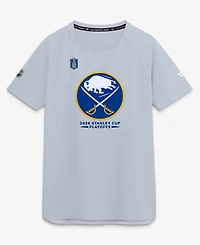 Fanatics Men's Gray Buffalo Sabres 2026 Stanley Cup Playoffs Authentic Pro Rink Performance T-Shirt