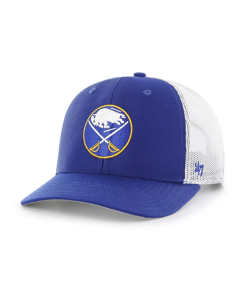 '47 Brand Men's Royal/White Buffalo Sabres Logo Trucker Adjustable Hat