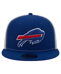 New Era Men's Royal Buffalo Bills Core Team 9FIFTY Trucker Snapback Hat