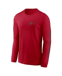 Nike Men's Red Tampa Bay Buccaneers All Out Long Sleeve T-Shirt