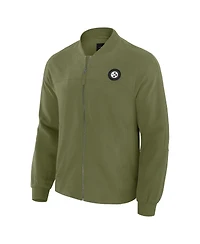 J. Palmer Men's Olive Pittsburgh Steelers Lightweight Cover-4 Tri-Blend Full-Zip Jacket