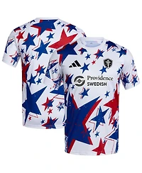 Adidas Men's White Seattle Sounders Fc 2026 Americana Pre-Match Jersey