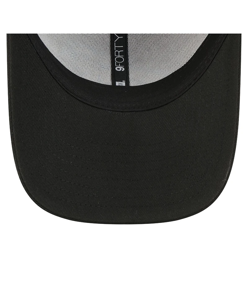New Era Men's Black Carolina Panthers Core Team 9FORTY Adjustable Hat