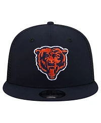 New Era Men's Navy Chicago Bears Core Team 9FIFTY Trucker Snapback Hat