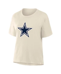 Fanatics Women's Cream Dallas Cowboys Dove Legacy T-Shirt