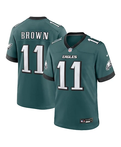 Nike Men's A.j. Brown Midnight Green Philadelphia Eagles Team Game Jersey