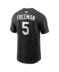 Nike Men's Freddie Freeman Black Los Angeles Dodgers Name Number T-Shirt